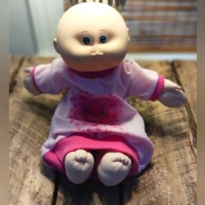 1st Edition Original Cabbage Patch Bald Baby w/ Green Eyes Signed